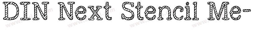 DIN Next Stencil Me字体转换